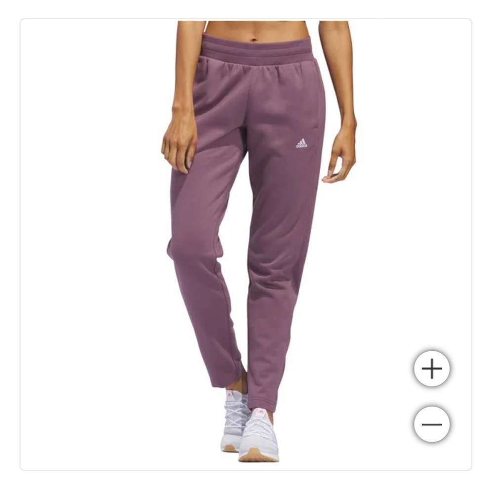 Adidas Women's Purple Track Fleece Pants Size Large NWT